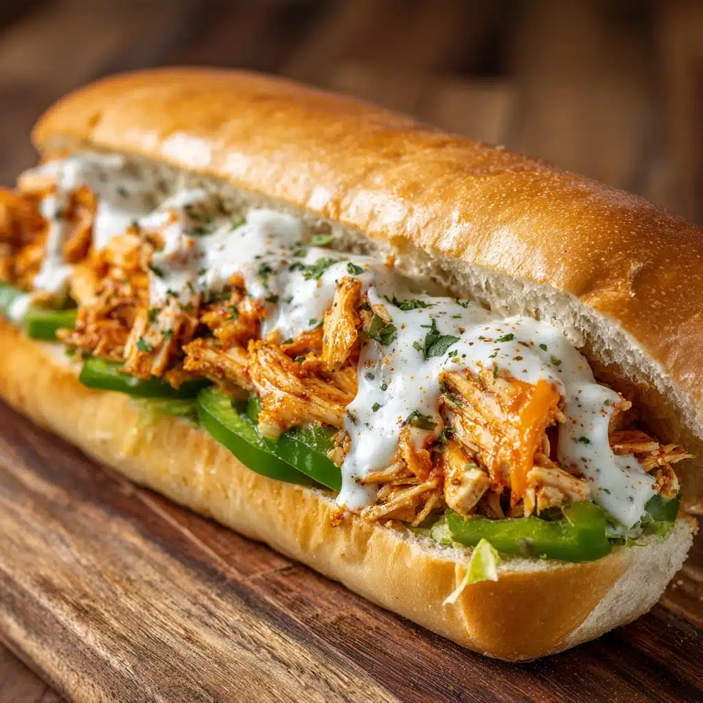 Buffalo Chicken Cheesesteak Recipe - Recipe Image