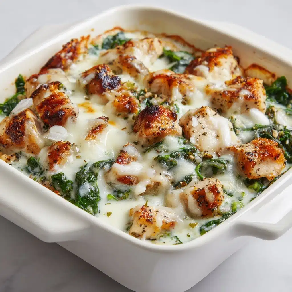 Chicken and Spinach Casserole with Cream Cheese Recipe - Recipe Image