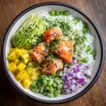 Spicy Salmon Bowls with Coconut Rice Recipe