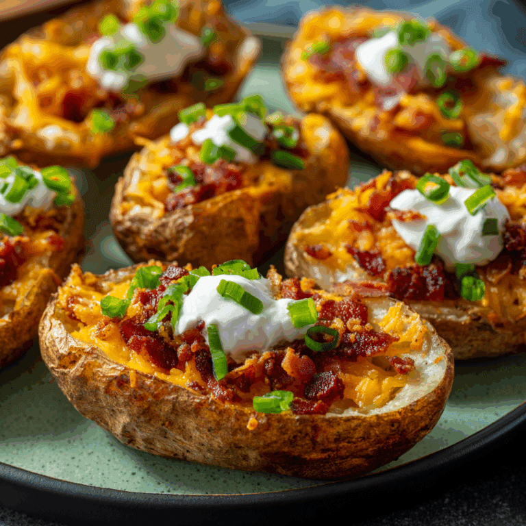 Loaded Baked Potato Skins Recipe