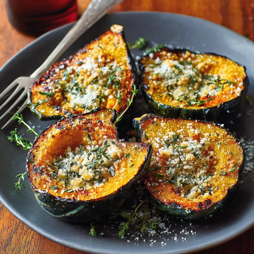 Parmesan Herb Roasted Acorn Squash Recipe - Recipe Image