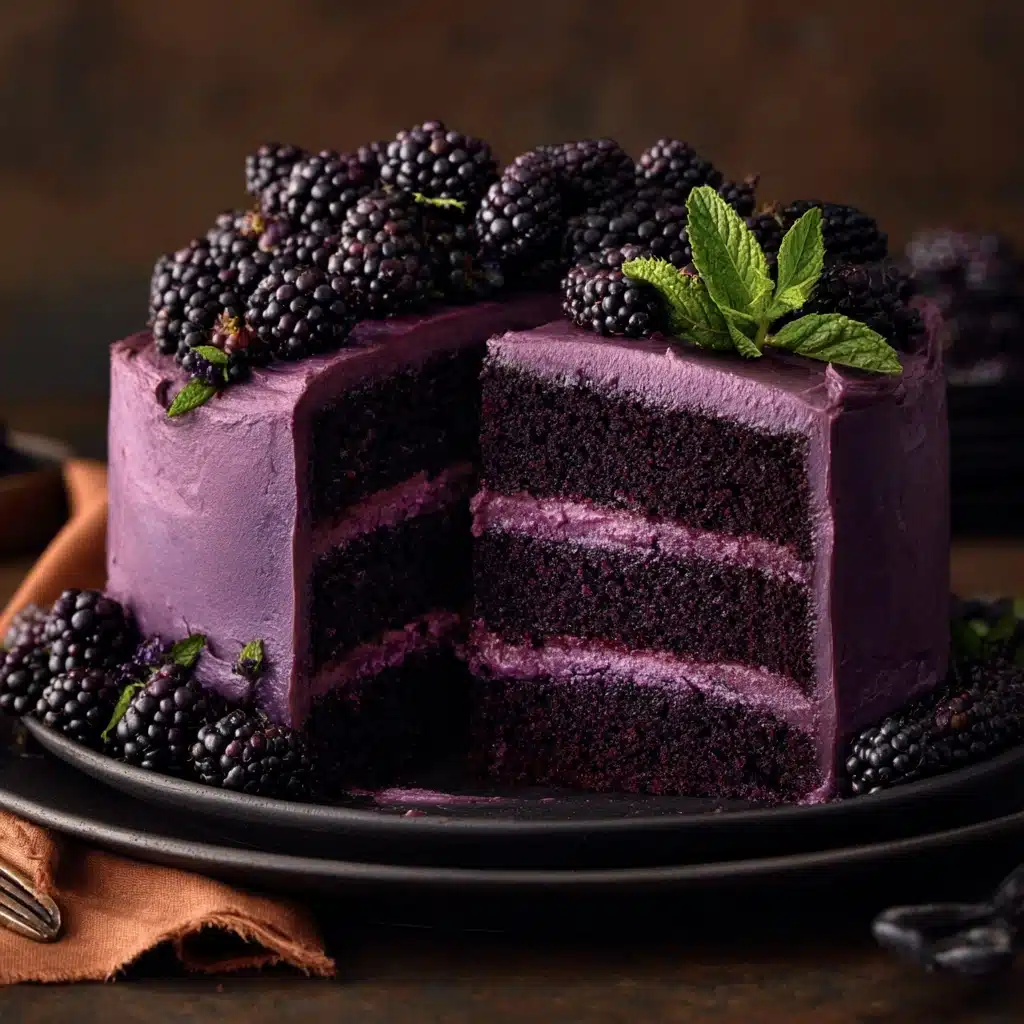 Blackberry Velvet Gothic Cake Recipe