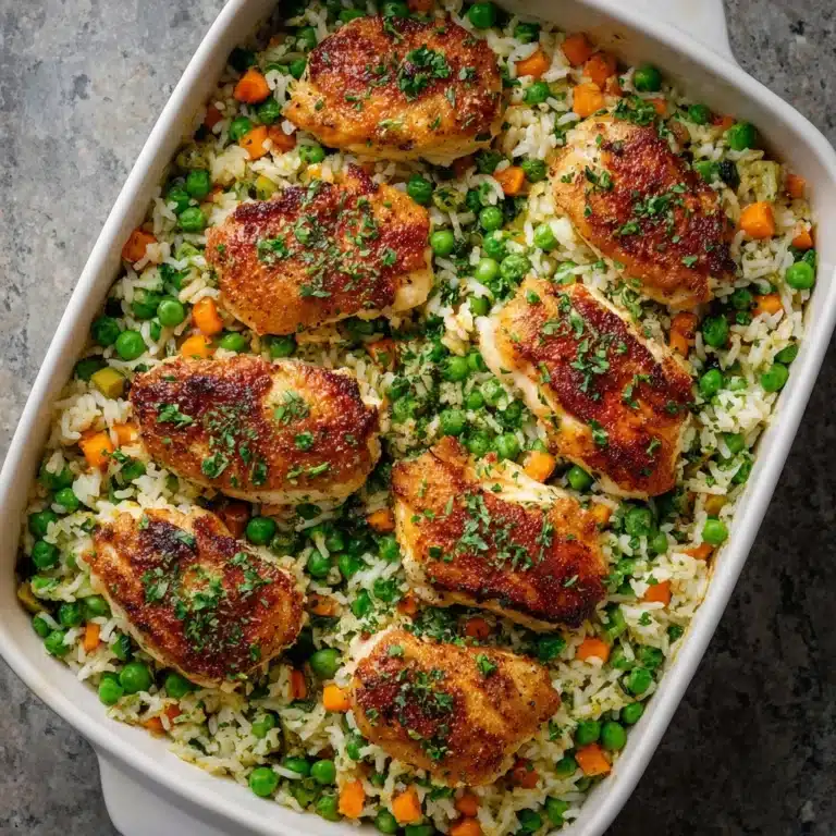 asserole with Creamy Rice and Vegetables Recipe
