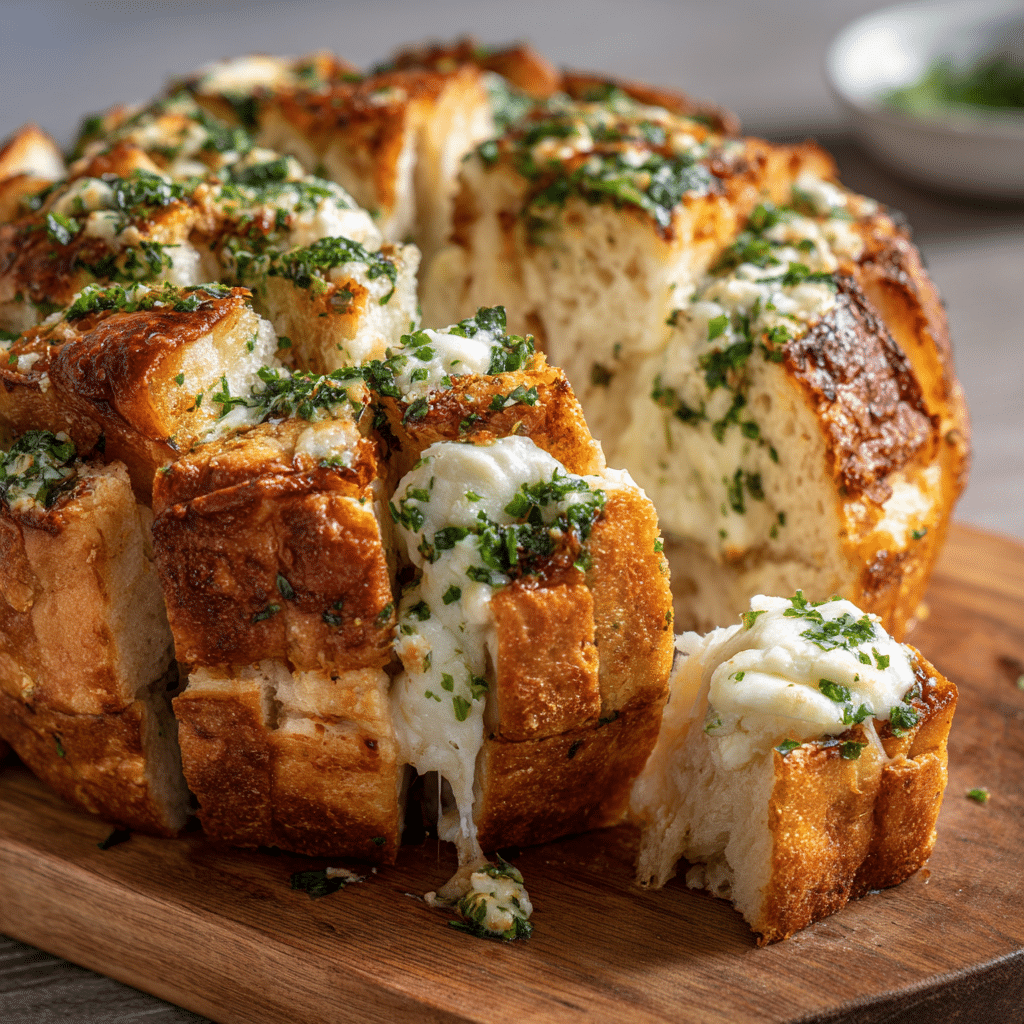 Chicken Alfredo Monkey Bread Recipe - Recipe Image