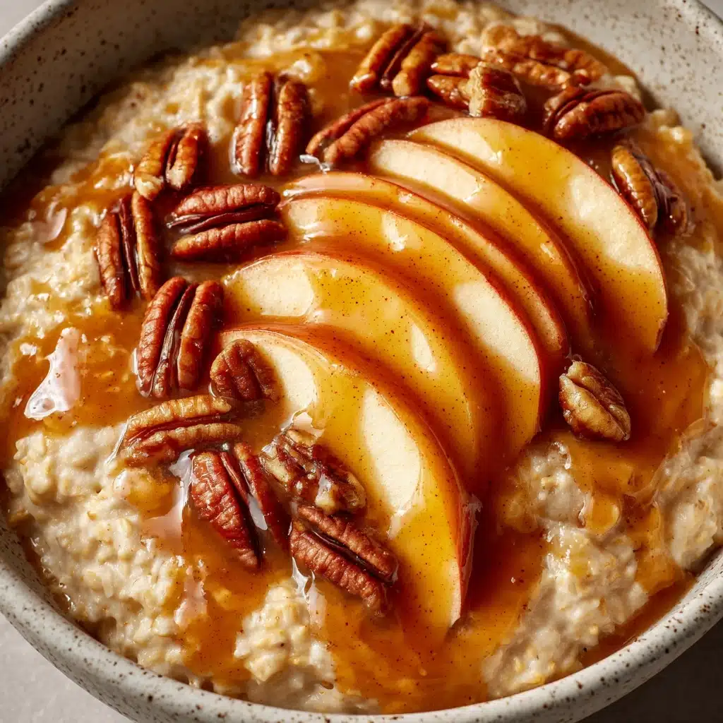 Cinnamon Apple Oatmeal with Caramelized Apples and Walnuts Recipe - Recipe Image
