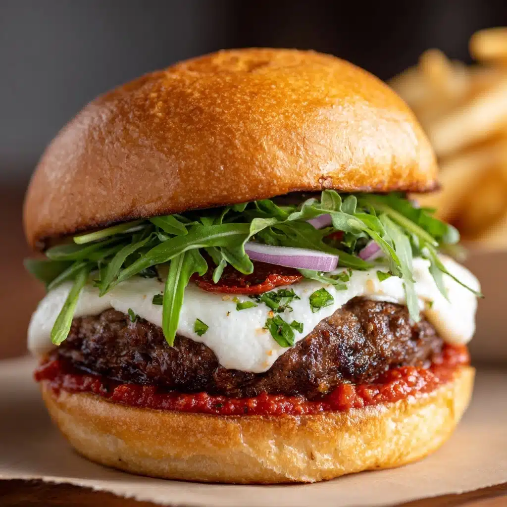 Pepperoni Pizza Burgers Recipe