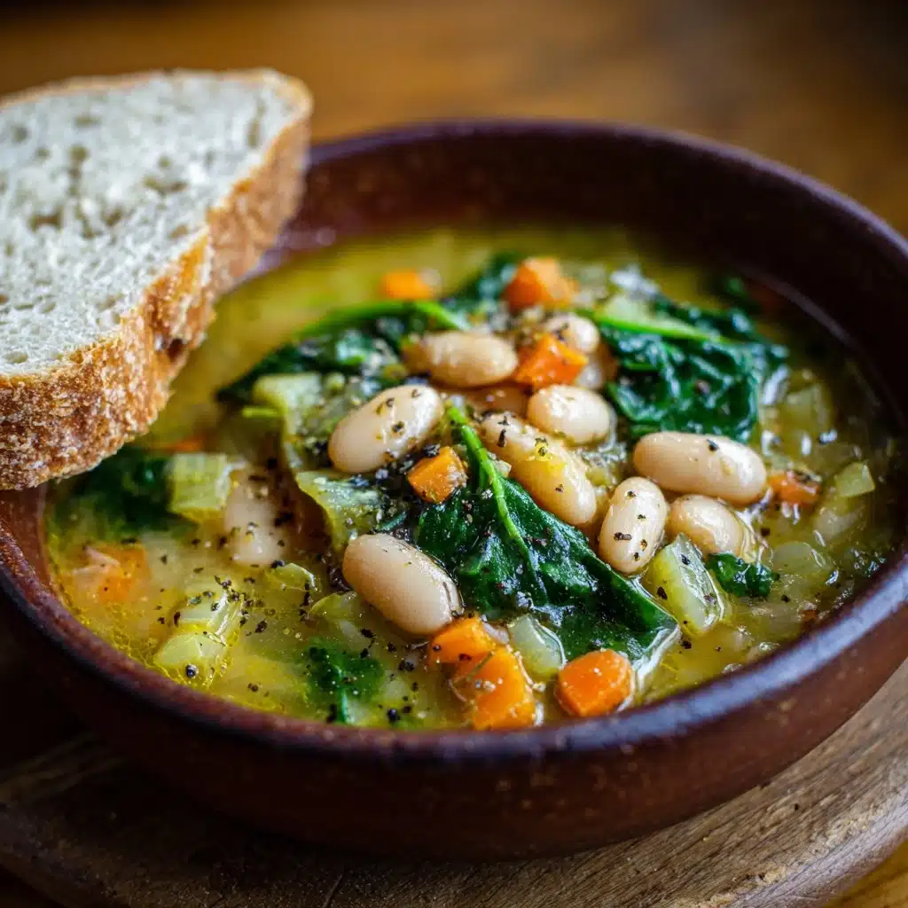 Spinach, Lentil, and Butter Bean Soup Recipe - Recipe Image
