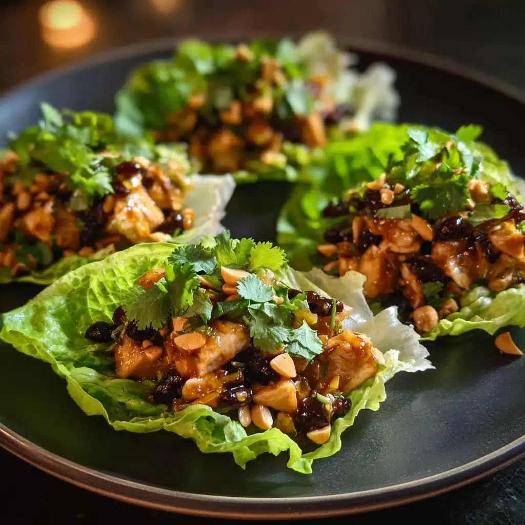 Thai Peanut Chicken Lettuce Boats Recipe - Recipe Image