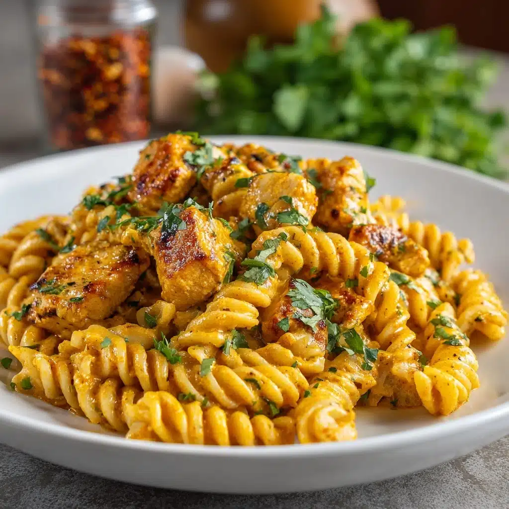 Butter Chicken Pasta Recipe - Recipe Image
