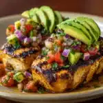 Fiesta Lime Chicken with Avocado Salsa Recipe