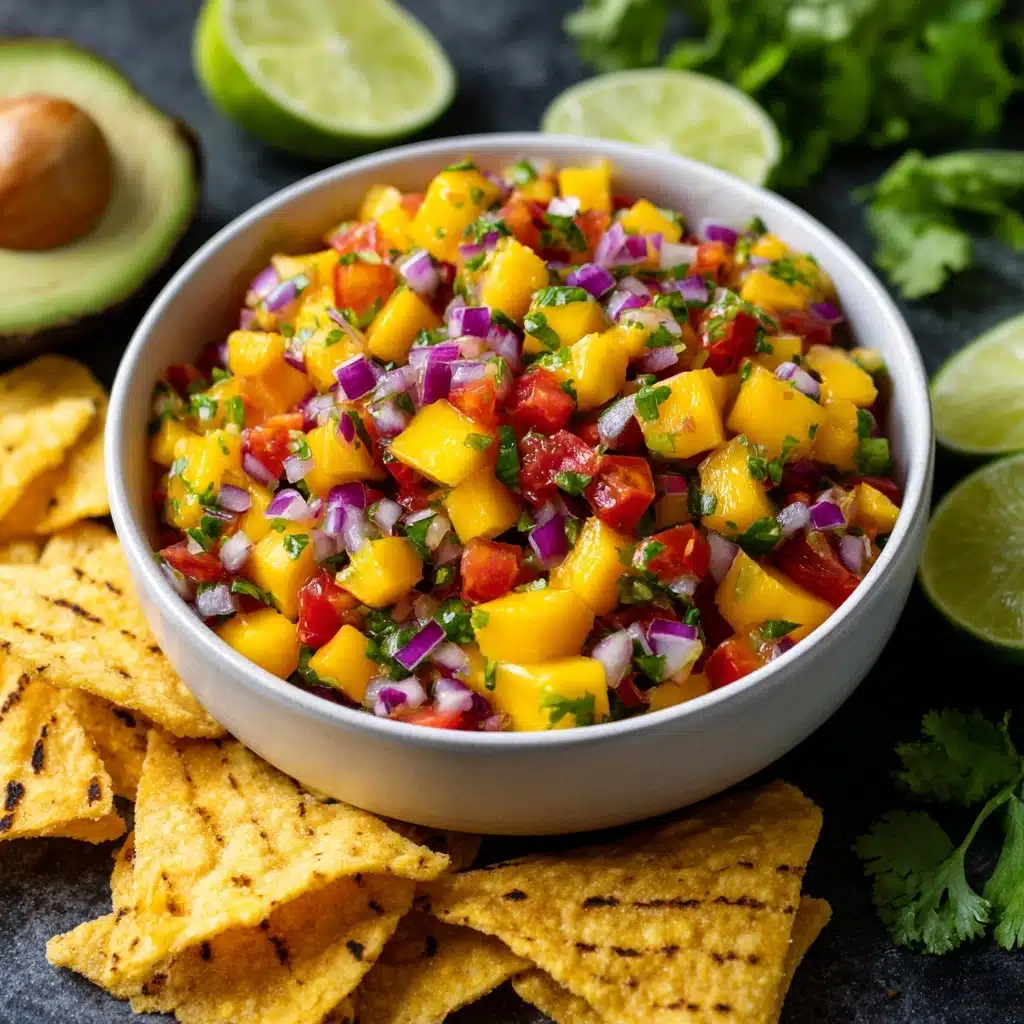 Grilled Pineapple Salsa with Cinnamon Chips Recipe - Recipe Image