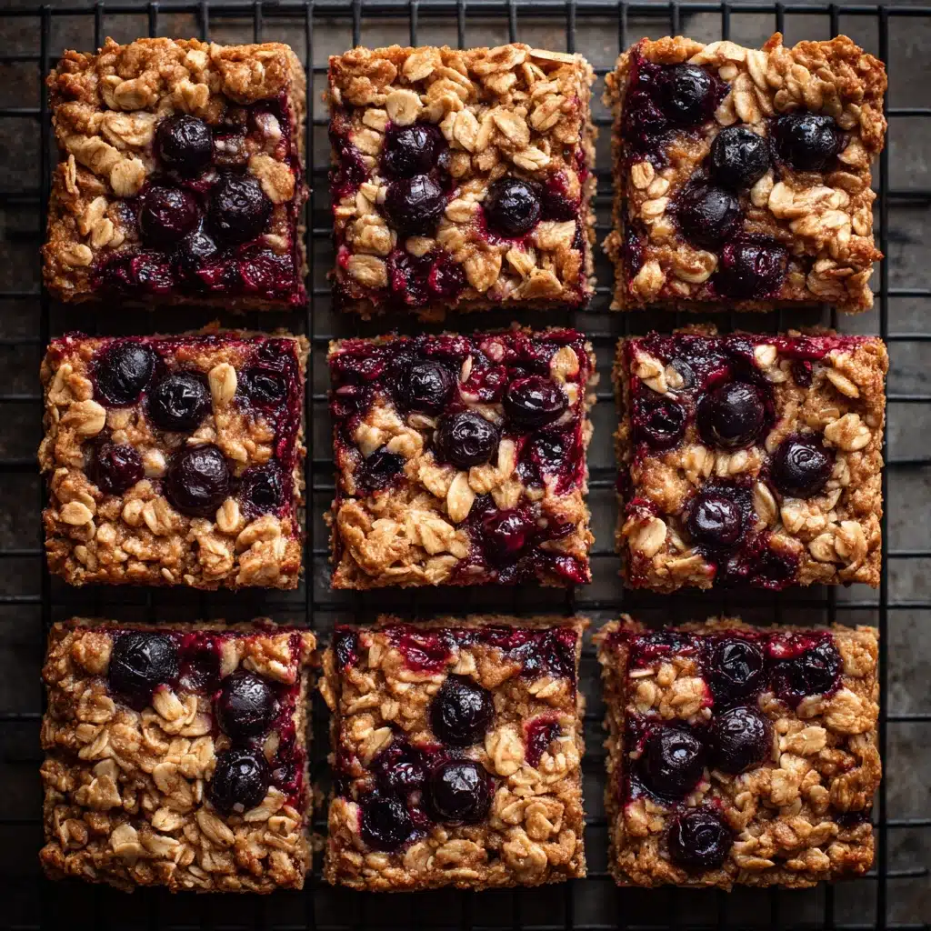 Blueberry Oatmeal Breakfast Bars Recipe - Recipe Image