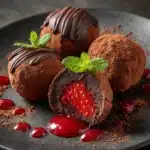 Strawberry Dark Chocolate Truffles Recipe
