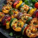 Spicy Shrimp and Veggie Skewers Recipe