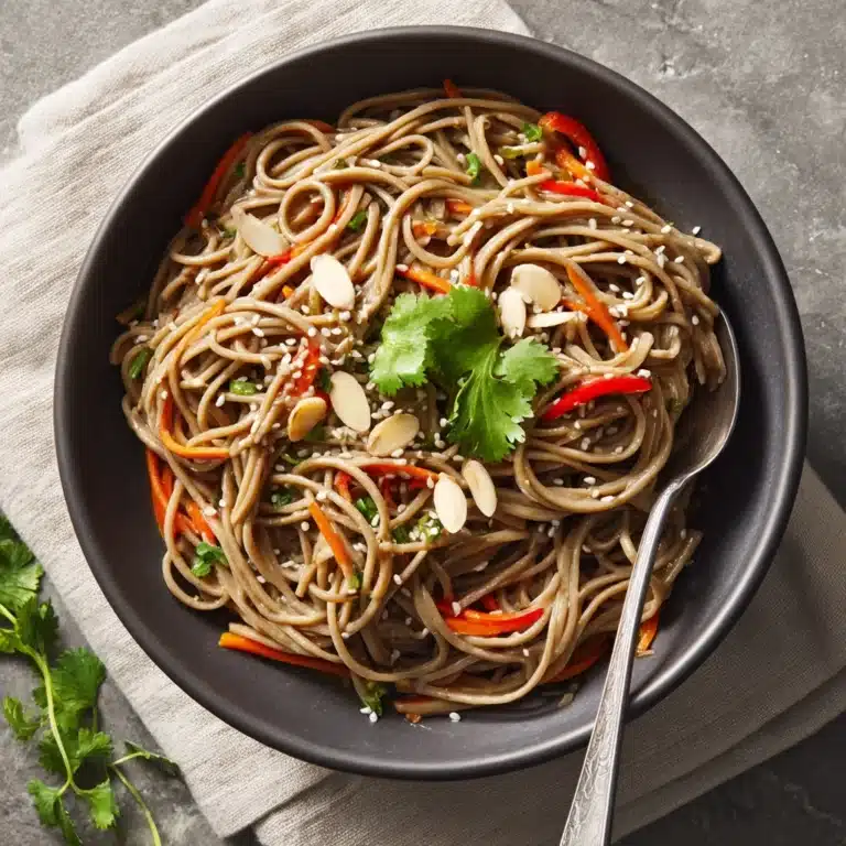 Spicy Peanut Soba Noodle Salad Recipe