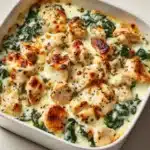 Chicken and Spinach Casserole with Cream Cheese Recipe