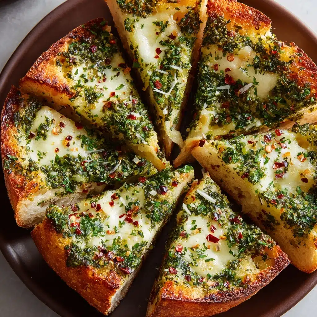 Chimichurri Garlic Bread Recipe - Recipe Image
