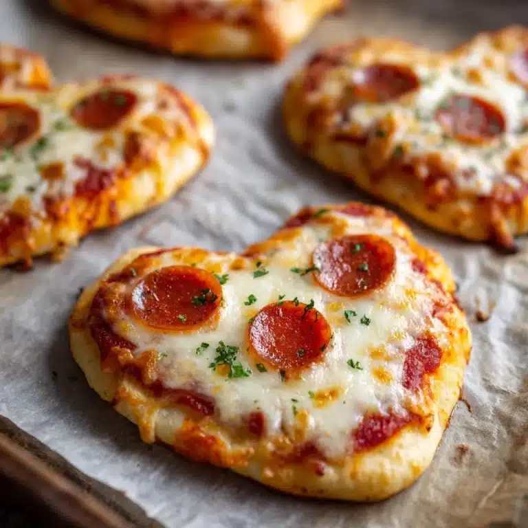 Heart-Shaped Pizzas Recipe