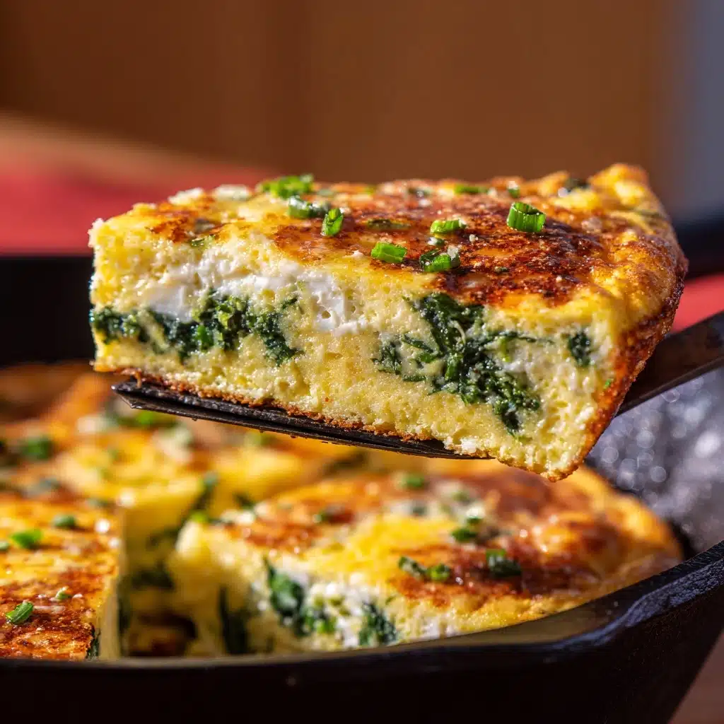 Baked Spinach and Cheese Egg Casserole Recipe - Recipe Image
