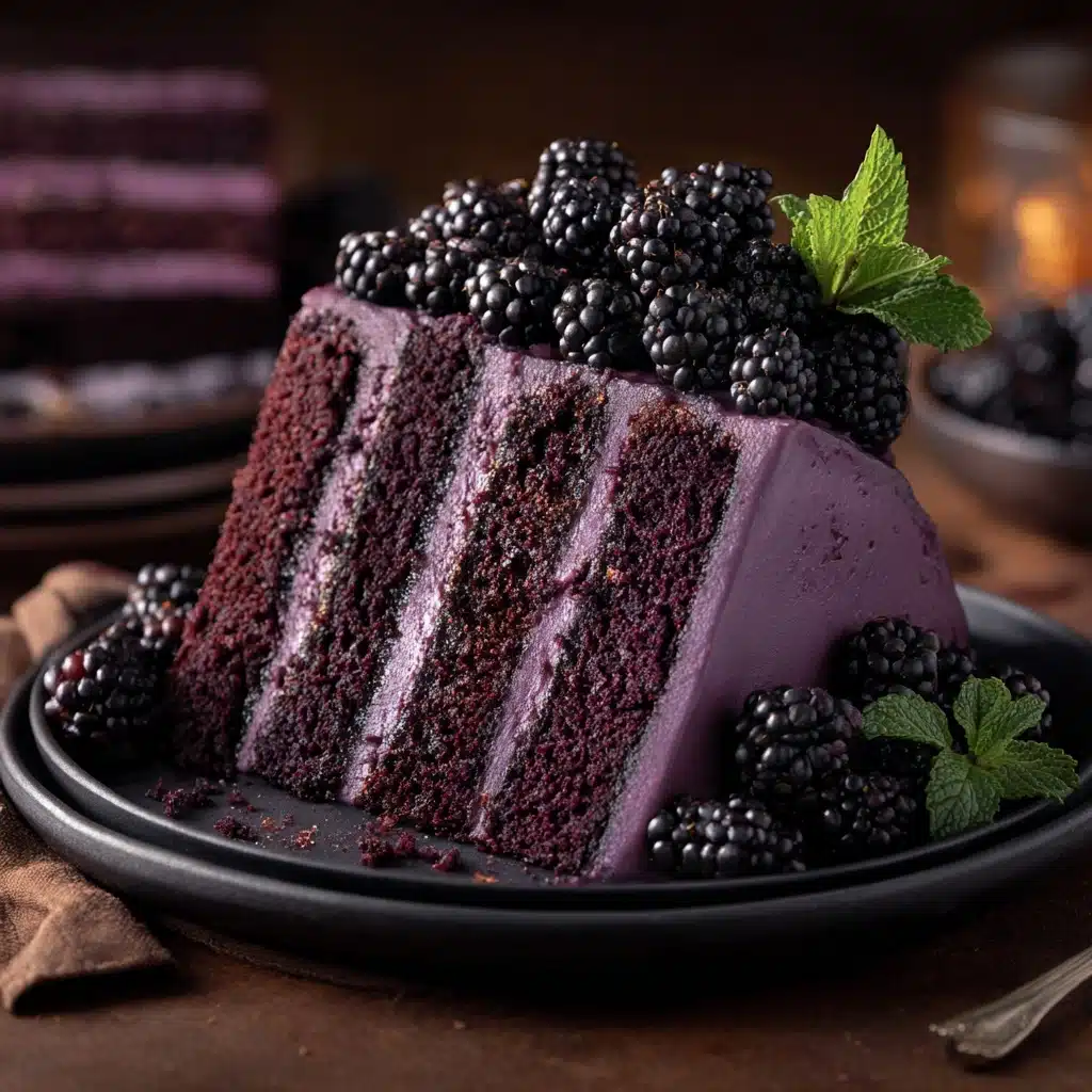 Blackberry Velvet Gothic Cake Recipe - Recipe Image