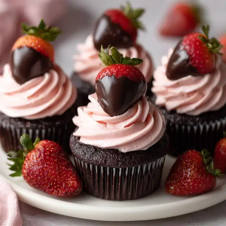 Chocolate Covered Strawberry Cupcakes Recipe