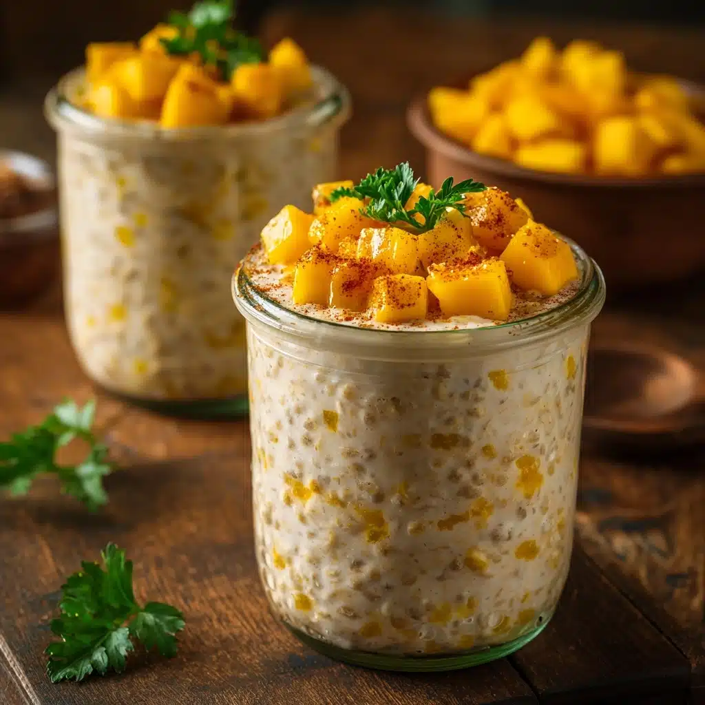Mango Lassi Overnight Oats Recipe