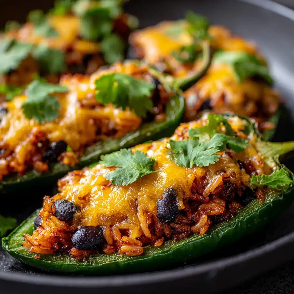 Baked Stuffed Poblano Peppers Recipe - Recipe Image