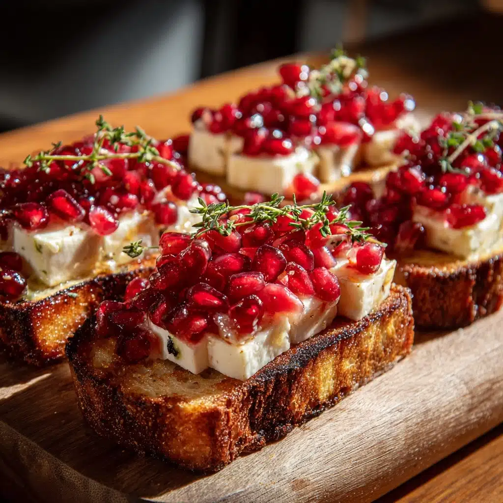 Pomegranate Brie Crostini Appetizer Recipe - Recipe Image