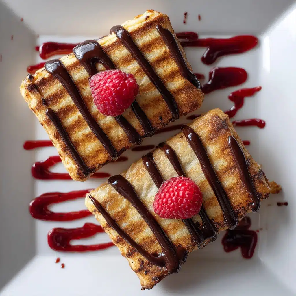 Chocolate Fudge Pop Tarts with Raspberry Glaze Recipe - Recipe Image
