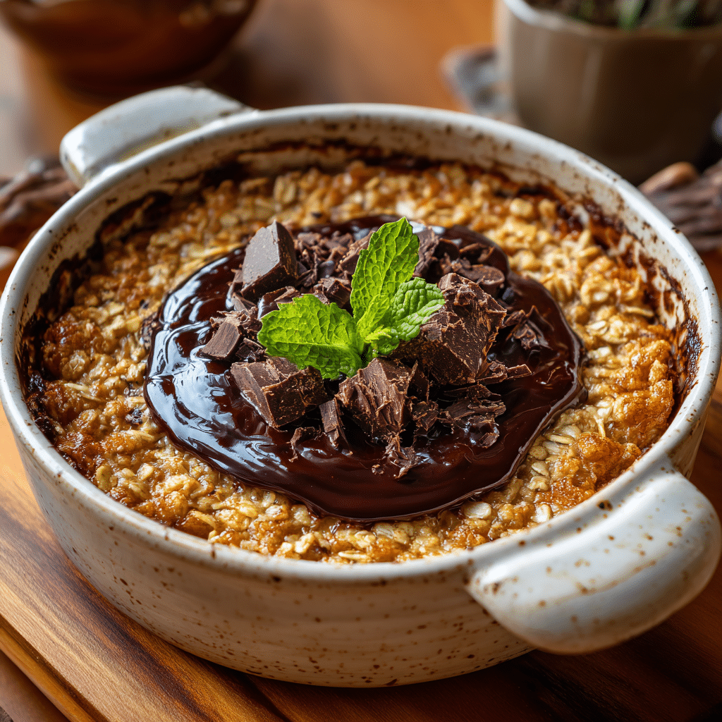 Chocolate Baked Oats Recipe - Recipe Image