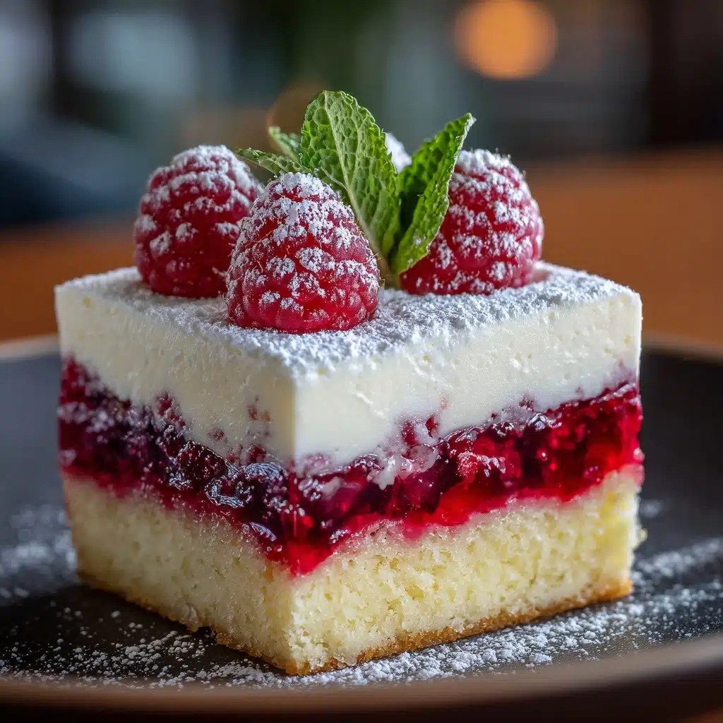 Raspberry Almond Cake with Almond Glaze Recipe