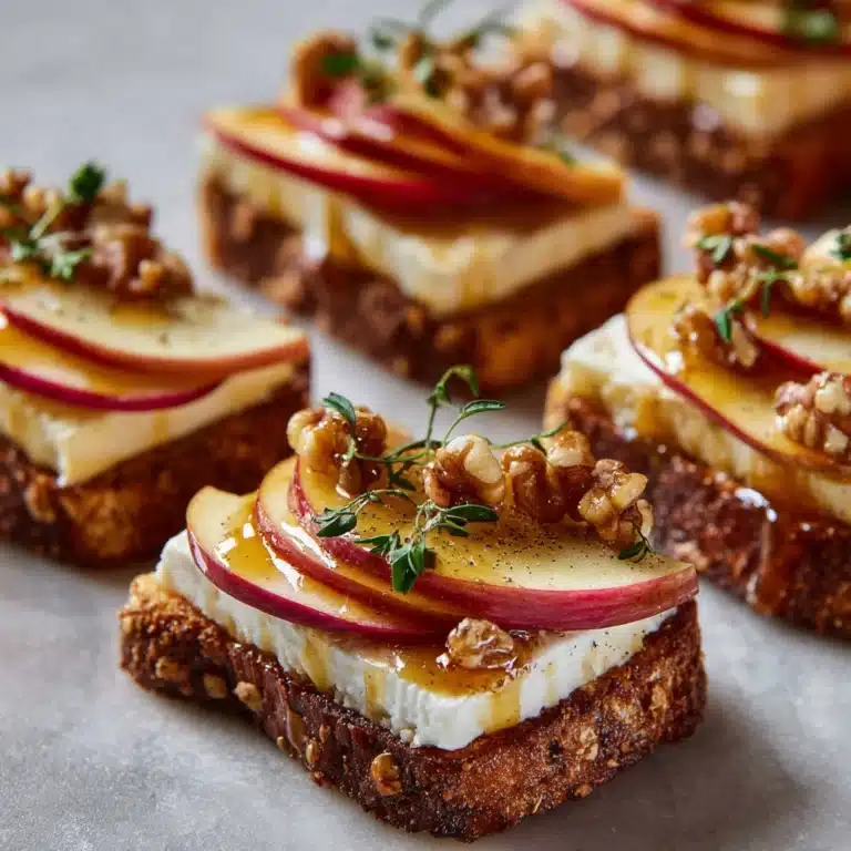 Brie, Apple, and Honey Crostini Recipe