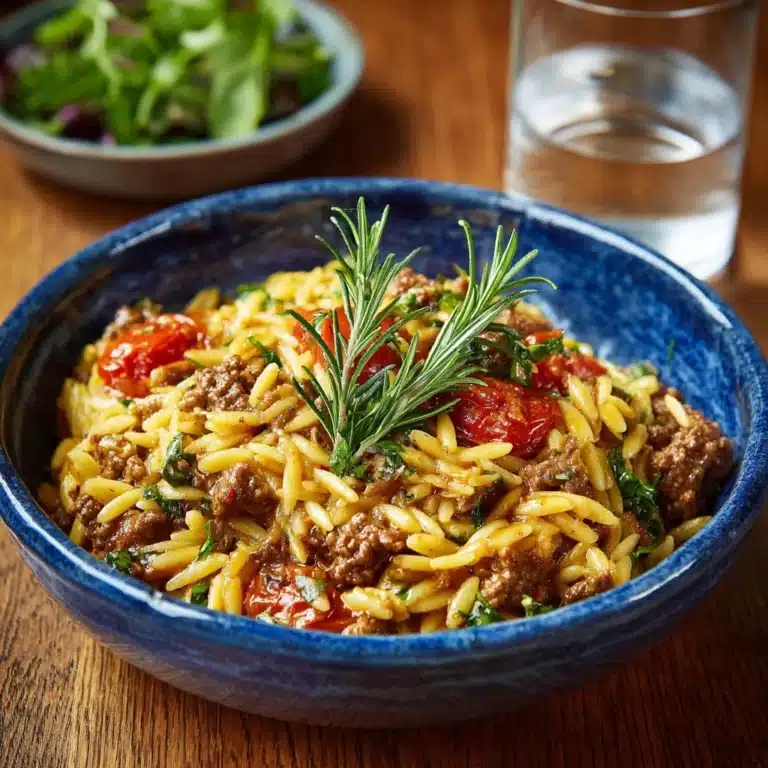 Ground Beef Orzo Recipe