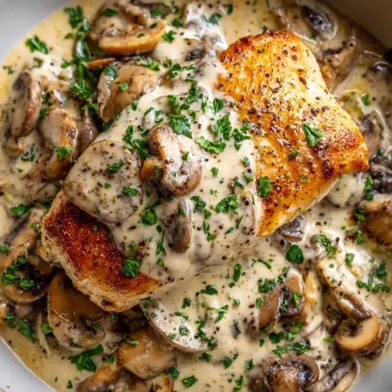 Creamy Chicken with Mushrooms Recipe