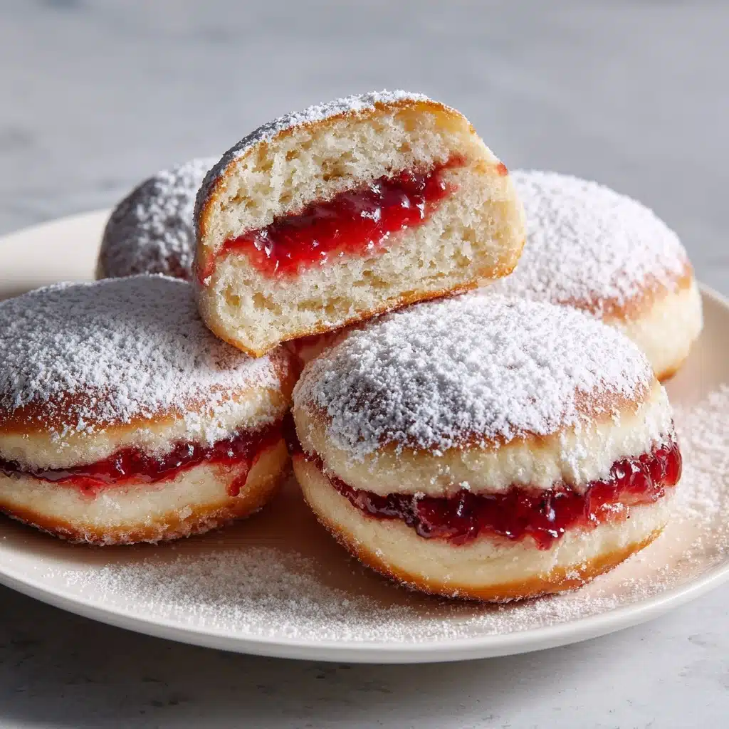 Raspberry-Filled Almond Snow Cookies Recipe - Recipe Image