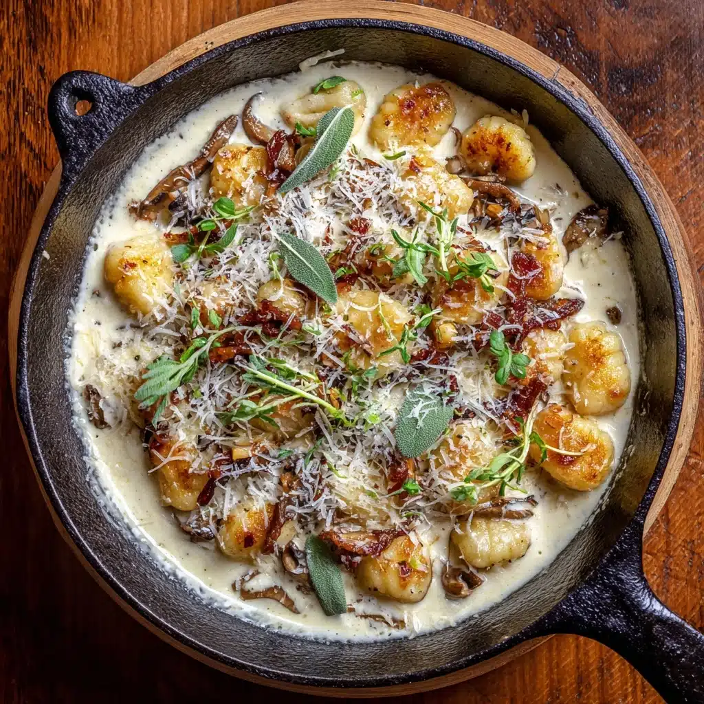 Gnocchi with Truffle Parmesan Sauce Recipe - Recipe Image