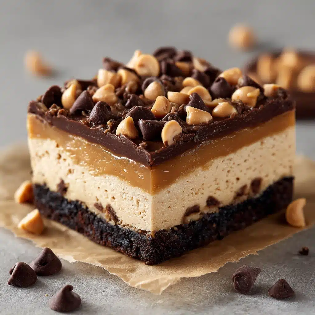 Chocolate Peanut Butter Cheesecake Bars Recipe