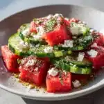 Watermelon Cucumber Feta Salad Recipe
