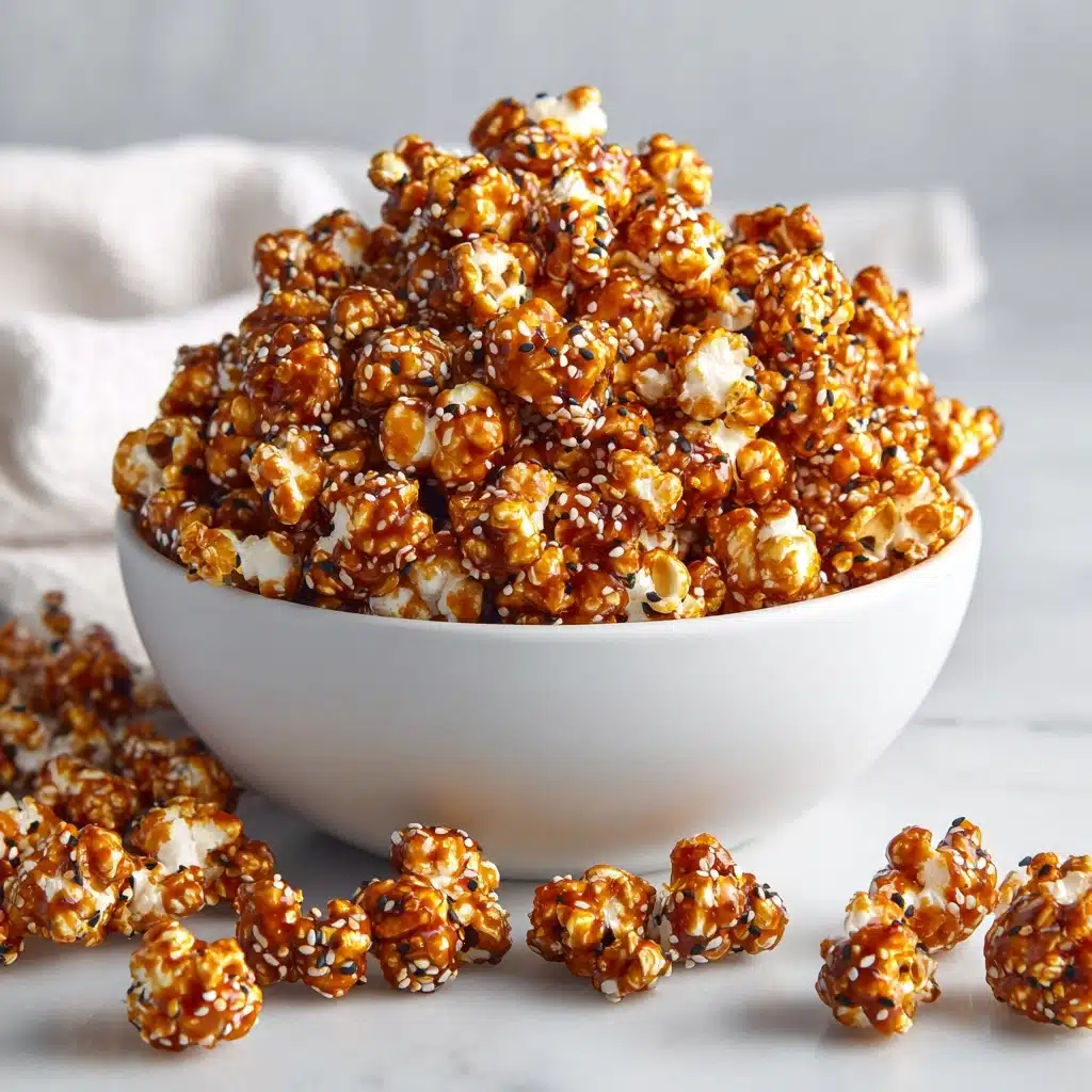 Gochujang Caramel Popcorn with Sesame Seeds Recipe - Recipe Image