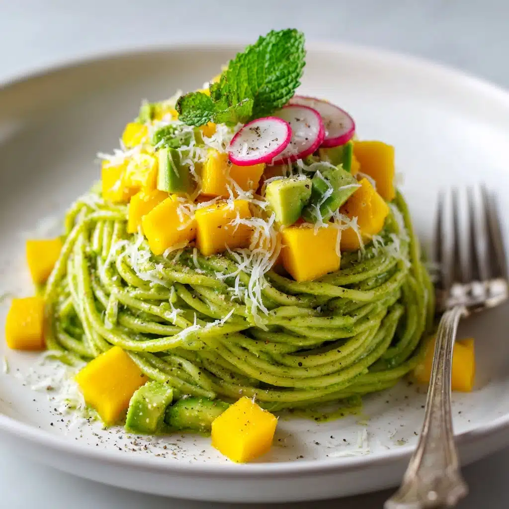 Zoodles with Avocado and Mango Sauce Recipe - Recipe Image