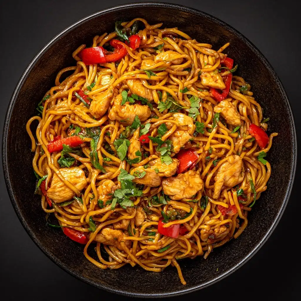 Chicken Spaghetti Lo Mein Recipe - Recipe Image
