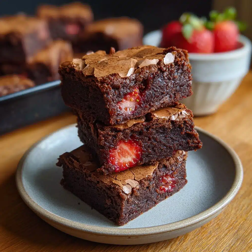 Strawberry Brownies Recipe - Recipe Image