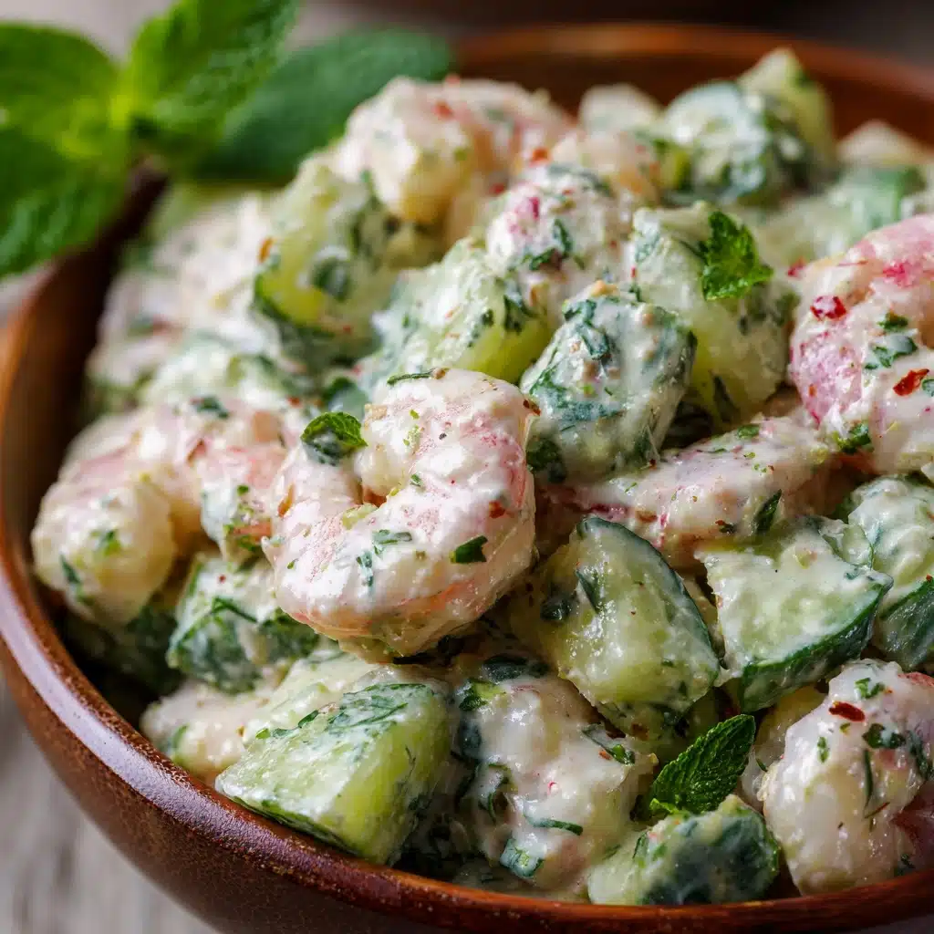 Creamy Cucumber Shrimp Salad Recipe - Recipe Image
