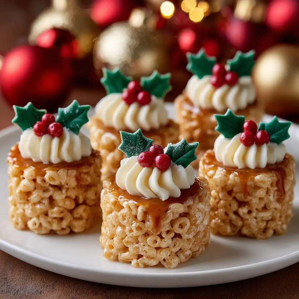 Rice Krispie Christmas Puddings Recipe - Recipe Image