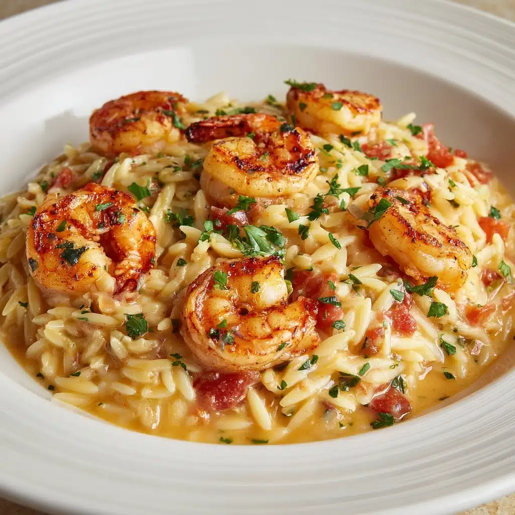 Instant Pot Tomato and Shrimp Orzo Recipe - Recipe Image