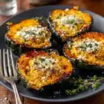 Parmesan Herb Roasted Acorn Squash Recipe