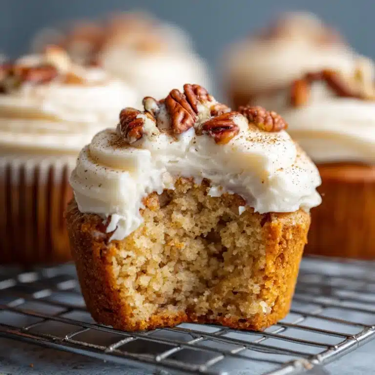 Banana Cinnamon Pecan Cupcakes with Cream Cheese Frosting Recipe