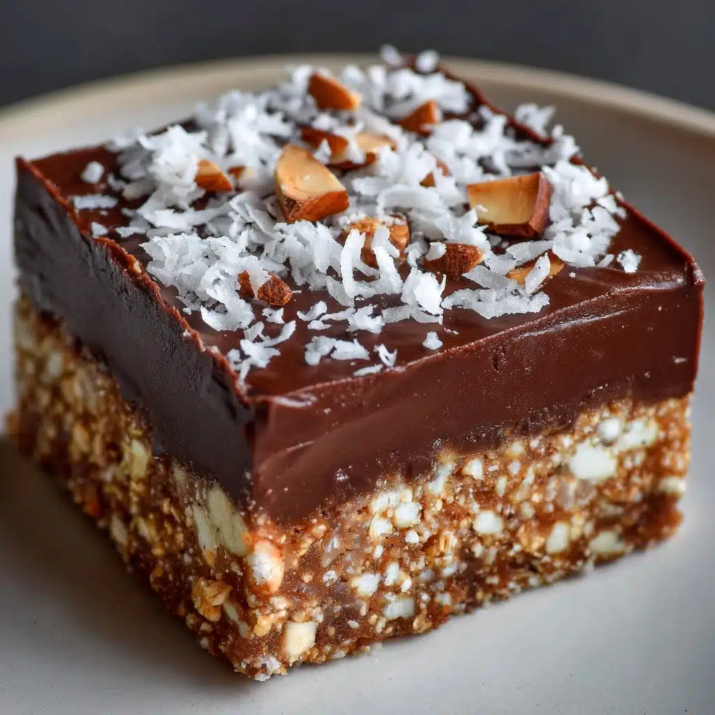 No-Bake Chocolate Coconut Slice Recipe