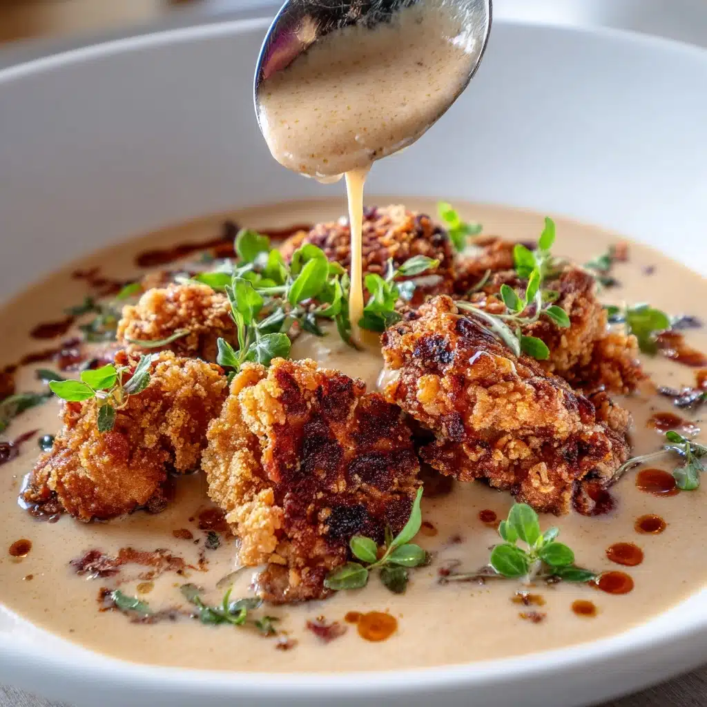 Crispy Parmesan Chicken with a Rich Garlic Sauce Recipe - Recipe Image
