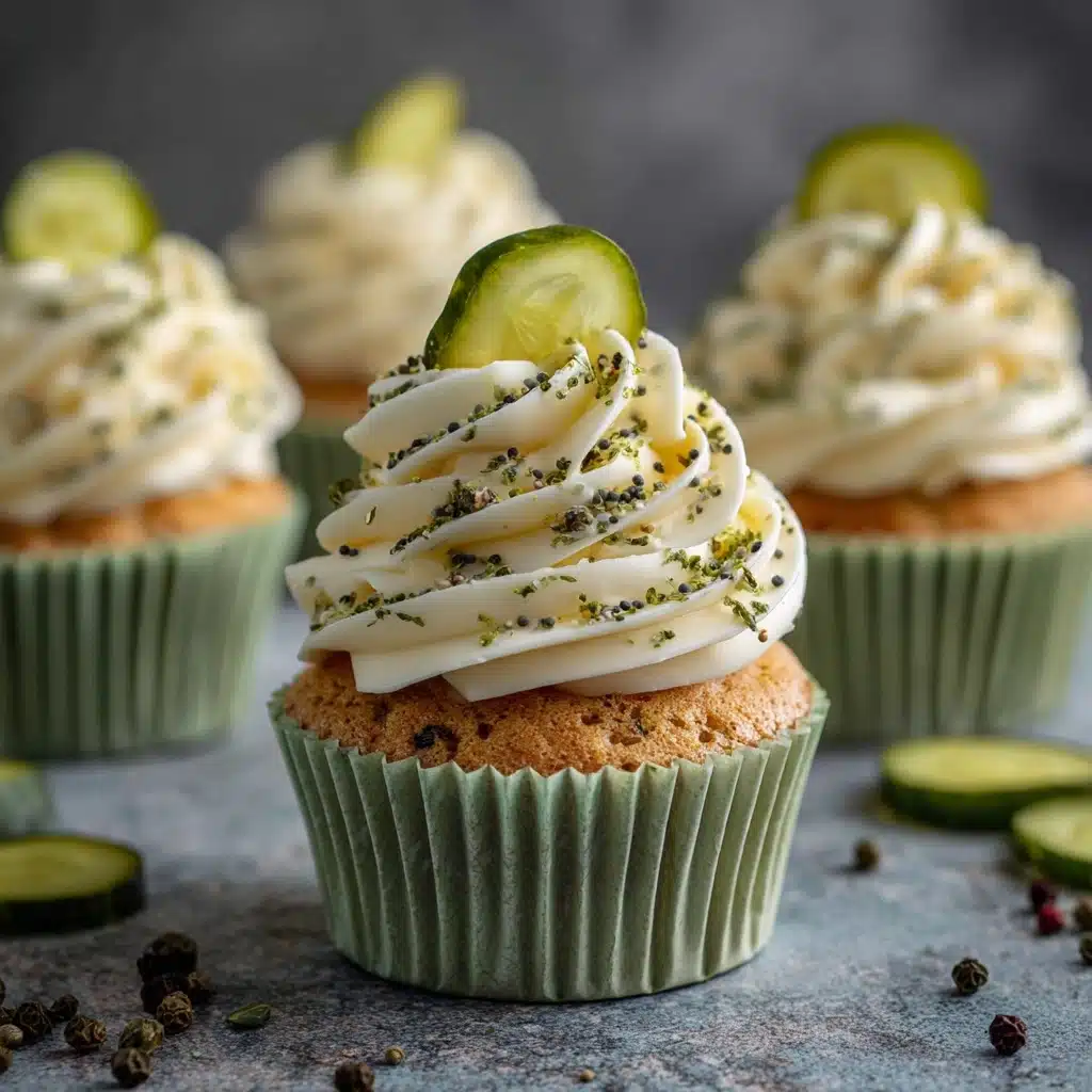 Dill Pickle Cupcakes Recipe - Recipe Image